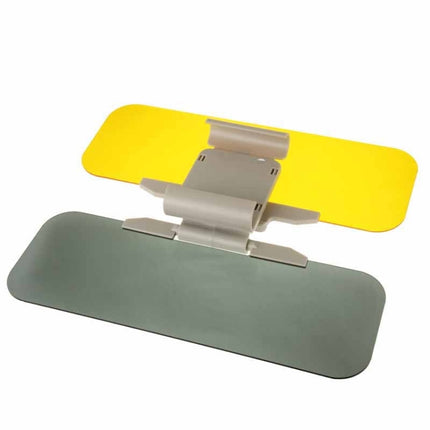 2 in 1 HD Car Anti-Glare Dazzling Goggle Day Night Vision Driving Mirror Sun Visors, Sun Visors