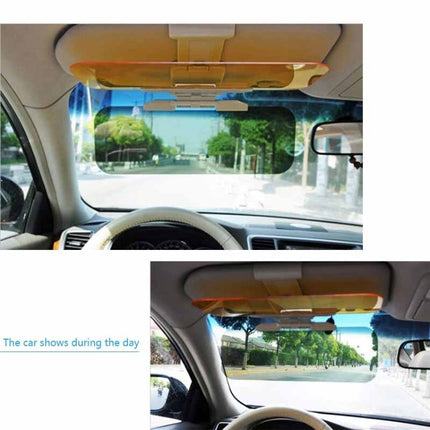 2 in 1 HD Car Anti-Glare Dazzling Goggle Day Night Vision Driving Mirror Sun Visors, Sun Visors