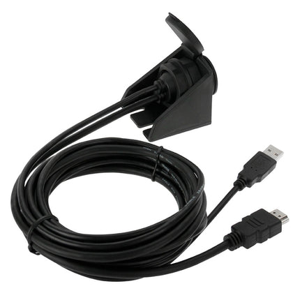 USB 2.0 & HDMI (Type-A) Male to Female Extension Cable, Length: 2m, USB 2.0 & HDMI (Type-A) Male to Female