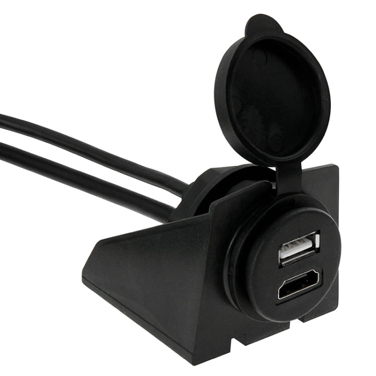 USB 2.0 & HDMI (Type-A) Male to Female Extension Cable, Length: 2m, USB 2.0 & HDMI (Type-A) Male to Female