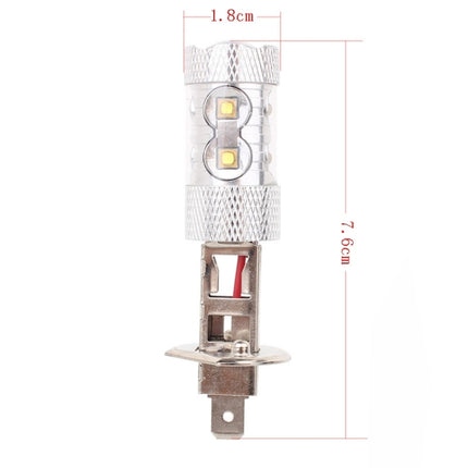 H1 50W 750LM 6500K White Light 10-3535-LEDs Car Foglight , Constant Current , DC12-24V