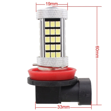 2 PCS H11 12.6W 630LM 6500K White Light 2835 SMD 66 LED Car Fog Light,  DC12V