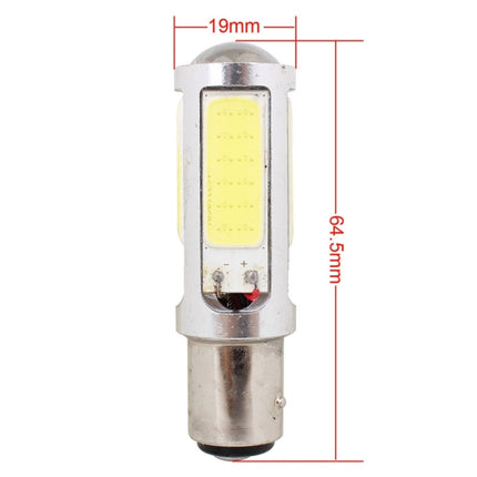 2PCS 1157/BAY15D 1250LM 20W + 5W 5 x COB LED White Light Car Brake Light Lamp Bulb, DC 12-24V