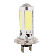 2PCS H7 1250LM 20W + 5W 5 x COB LED White Light Car Front Fog Lamp Bulb, DC 12V