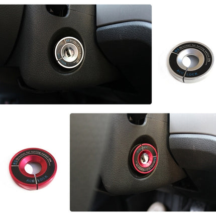 Aluminum Alloy Ignition Key Ring for AUDI A1 & A3 & A4L & TT, VW, POLO, Inside Diameter: about 14cm, Random Color Delivery, For AUDI A1 & A3 & A4L & TT, VW, POLO