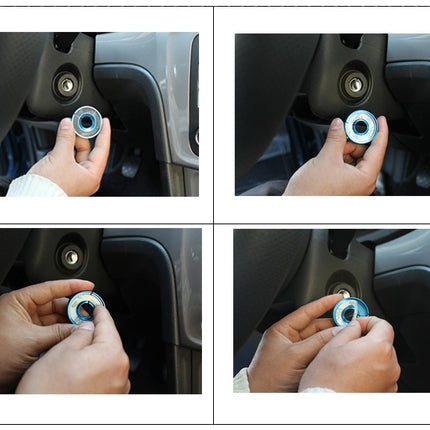 Aluminum Alloy Ignition Key Ring for AUDI A1 & A3 & A4L & TT, VW, POLO, Inside Diameter: about 14cm, Random Color Delivery, For AUDI A1 & A3 & A4L & TT, VW, POLO