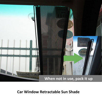 Retractable Car Window Sun Shade for Automobile Back Windshield, Size: 125cm x 45cm, Random Color Delivery