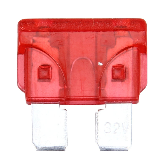100 PCS Auto Mini Blade Fuse (30A) , DC 12V, 10A Red