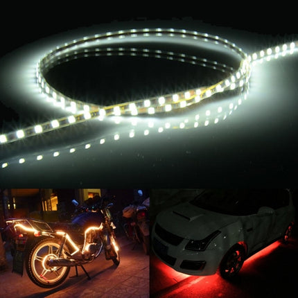 5 PCS Normally-on Style 45 LED 3528 SMD Waterproof Flexible Car Strip Light for Car Decoration, DC 12V, Length: 45cm, 45cm+Ice blue, 45cm+Pink, 45cm+Red, 45cm+White, 45cm+Yellow, 45cm+Dark Blue, 45cm+Green