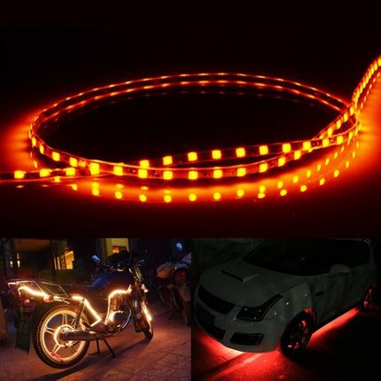 5 PCS Normally-on Style 45 LED 3528 SMD Waterproof Flexible Car Strip Light for Car Decoration, DC 12V, Length: 45cm, 45cm+Ice blue, 45cm+Pink, 45cm+Red, 45cm+White, 45cm+Yellow, 45cm+Dark Blue, 45cm+Green