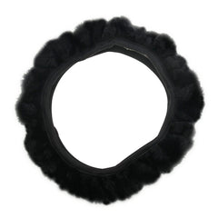 Universal Premium Soft Short Plush Winter Car Steering Wheel Cover, Outer Diameter: About 25-35cm
