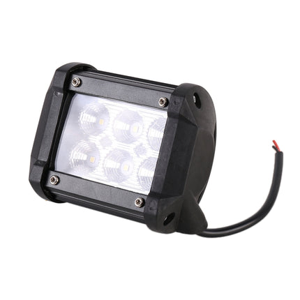 18W  6 LED White Light Floodlight Engineering Lamp / Waterproof IP67 SUVs Light, DC 10-30V