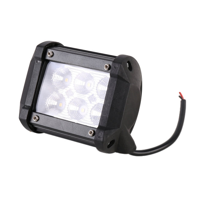 18W  6 LED White Light Floodlight Engineering Lamp / Waterproof IP67 SUVs Light, DC 10-30V