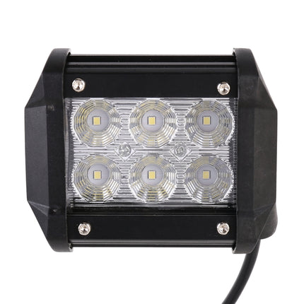 18W  6 LED White Light Floodlight Engineering Lamp / Waterproof IP67 SUVs Light, DC 10-30V