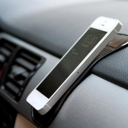 Car Anti-Slip Sticky Mat for Mobile Phone / MP3 / MP4, Size: 18.2x12x0.2cm, Anti-Slip Sticky Mat(Black), Anti-Slip Sticky Mat(Transparent)