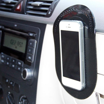 Car Anti-Slip Sticky Mat for Mobile Phone / MP3 / MP4, Size: 18.2x12x0.2cm, Anti-Slip Sticky Mat(Black), Anti-Slip Sticky Mat(Transparent)
