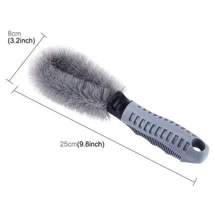 KANEED Car Wheel Tire Rim Scrub Brush Hub Clean Wash Brush Car Truck Motorcycle Bike Washing Cleaning Tool, Tire Rim Scrub Brush