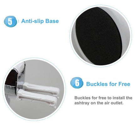 Diamond Facets Car Ashtray with LED Light