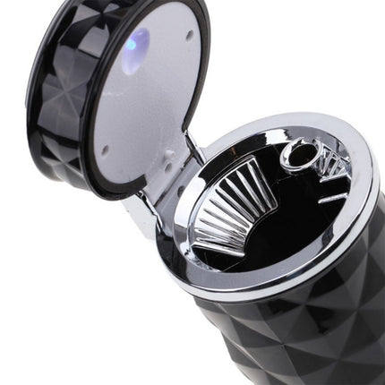 Diamond Facets Car Ashtray with LED Light