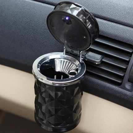 Diamond Facets Car Ashtray with LED Light