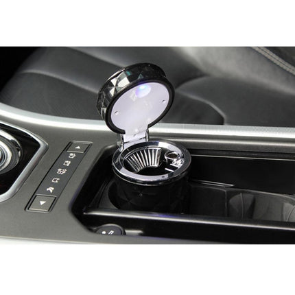 Diamond Facets Car Ashtray with LED Light