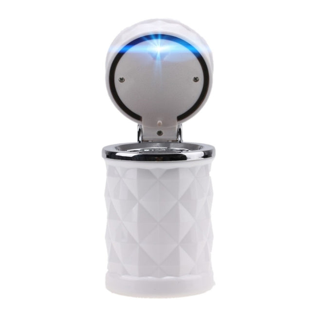 Diamond Facets Car Ashtray with LED Light, with LED Light(Black), with LED Light(White)