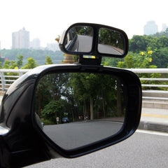 Right Side Rear View Blind Spot Mirror Universal adjustable Wide Angle Auxiliary Mirror, 3R-028R(Black), 3R-028R(Silver)