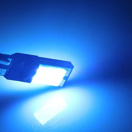 2 PCS T10 3W 160-180LM 2 LED Ice Blue COB LED Decode Car Clearance Lights Lamp, DC12V