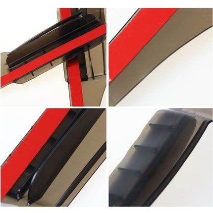 2 PCS Flexible Shielding Rain Board Rain Eyebrow with Wind Guide Apparatus for Car Rearview Mirrors
