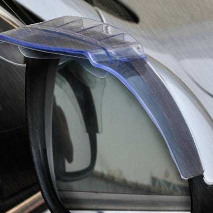 2 PCS Flexible Shielding Rain Board Rain Eyebrow with Wind Guide Apparatus for Car Rearview Mirrors
