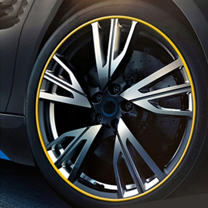 Universal Decorative Scratchproof Stickup 8M Flexible Car Wheel Hub TRIM Mouldings Decoration Strip, 8m, 15 inch