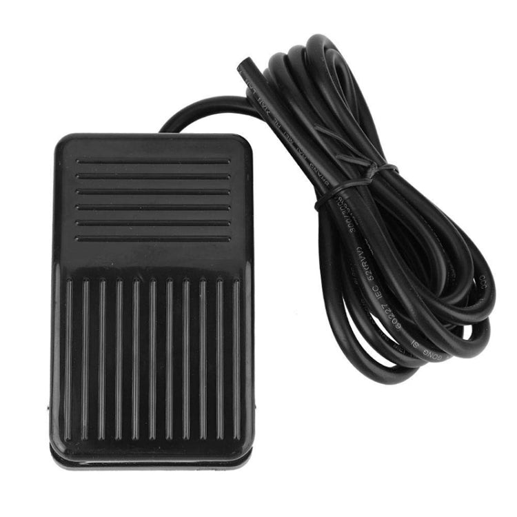 TFS-01 AC 250V 10A Anti-slip Plastic Case Foot Control Pedal Switch, Cable Length: 1m, TFS-01