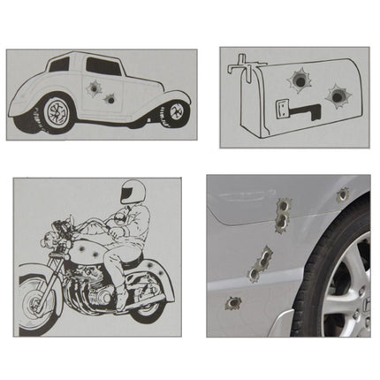 6 PCS Anti-scratch Bullet Hole Decoration Car 3M Sticker, Size: 4cm x 4cm, Exaggerated Effection7