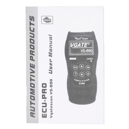 Vgate VS890 Professional Diagnostic Code Scanner Tool, Supported Multi Languages, VS890