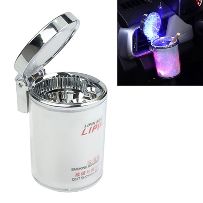 Portable 7 Color LED Light Car Automobile Ashtray Cigarette Holder, Size: 66 x 99 mm, 7 Color  LED Light