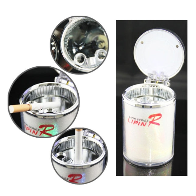 Portable 7 Color LED Light Car Automobile Ashtray Cigarette Holder, Size: 66 x 99 mm