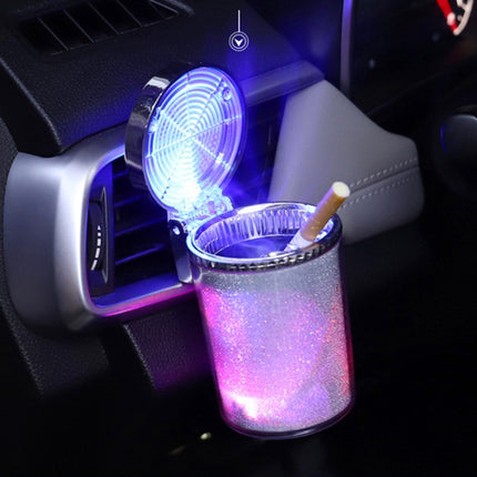 Portable 7 Color LED Light Car Automobile Ashtray Cigarette Holder, Size: 66 x 99 mm