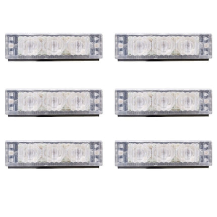6W 450LM 6 x 3-LED Yellow Light 577nm Car Strobe Flash Warning Light Signal Lamp, DC 12V
