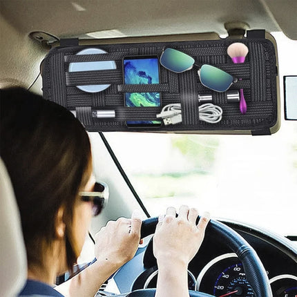 MuElastic Multi-functional Car Clip Sunvisor Car Storage Bag