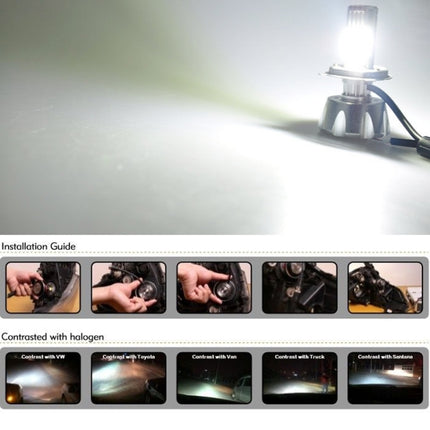 2 PCS PEGASUS H4 Halogen Car Headlight Lamp, 2000 Lumens Warm White Light, 12V / 90W 5000K, H4