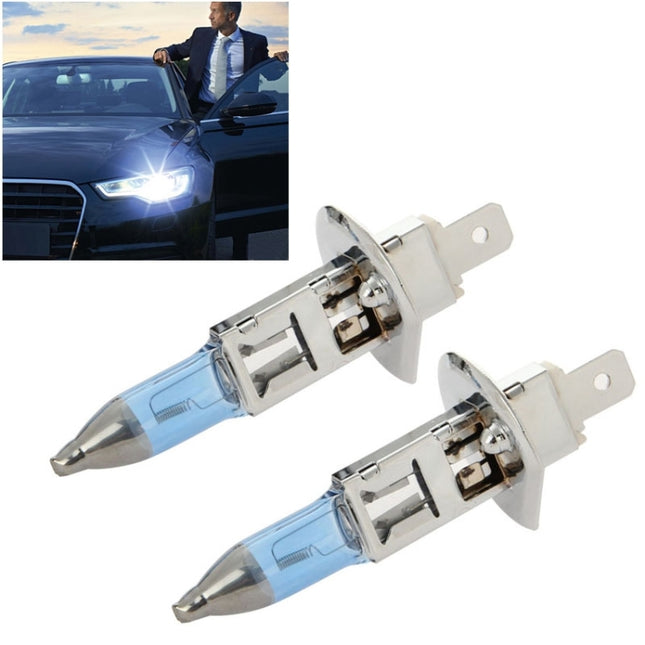 PEGASUS H1 Halogen Car Headlight Lamp, 1600 Lumens Warm White Light, 12V / 100W 5000K, H1