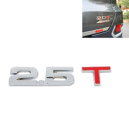 3D Universal Decal Chromed Metal Car Emblem Badge Sticker Car Trailer Gas Displacement Identification, Size: 8.5x2.5 cm