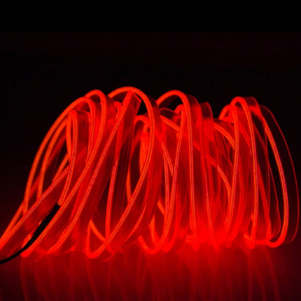 Waterproof Flat Flexible Car Strip Light with Driver for Car Decoration, Length: 5m, 5M