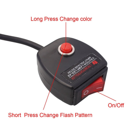 2 PCS  6 inch 6 LED 2 x 18W Car Flash Warning Light Red + Blue Change White Waterproof Emergency Light, DC 12V