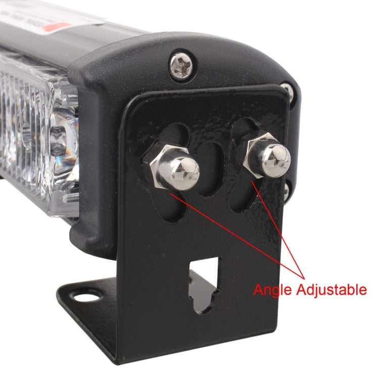 2 PCS  6 inch 6 LED 2 x 18W Car Flash Warning Light Red + Blue Change White Waterproof Emergency Light, DC 12V