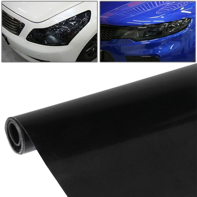 Protective Decoration Flash Point Car Light Membrane /Lamp Sticker, Size: 195cm x 30cm, Matte Black, Dark Blue, Grey Black, Dark Black, Baby Blue, Fluorescent Green, Pink, Crystal Green