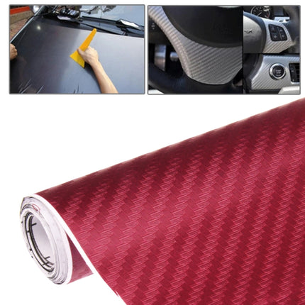 Car Decorative 3D Carbon Fiber PVC Sticker, Size: 127cm x 50cm