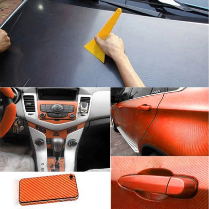 Car Decorative 3D Carbon Fiber PVC Sticker, Size: 127cm x 50cm