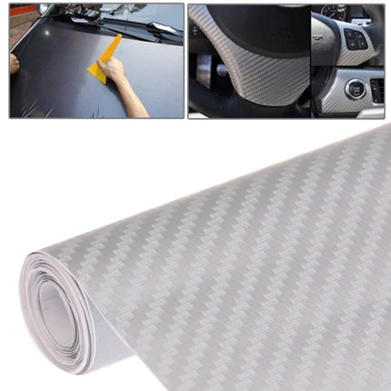 Car Decorative 3D Carbon Fiber PVC Sticker, Size: 127cm x 50cm