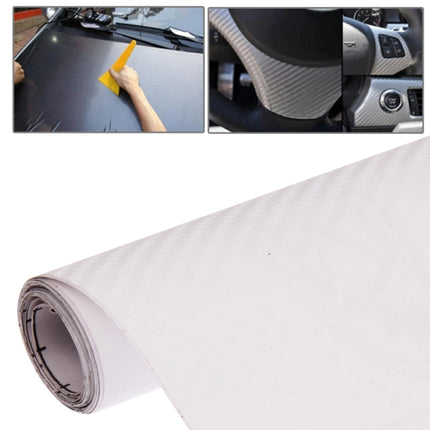 Car Decorative 3D Carbon Fiber PVC Sticker, Size: 127cm x 50cm